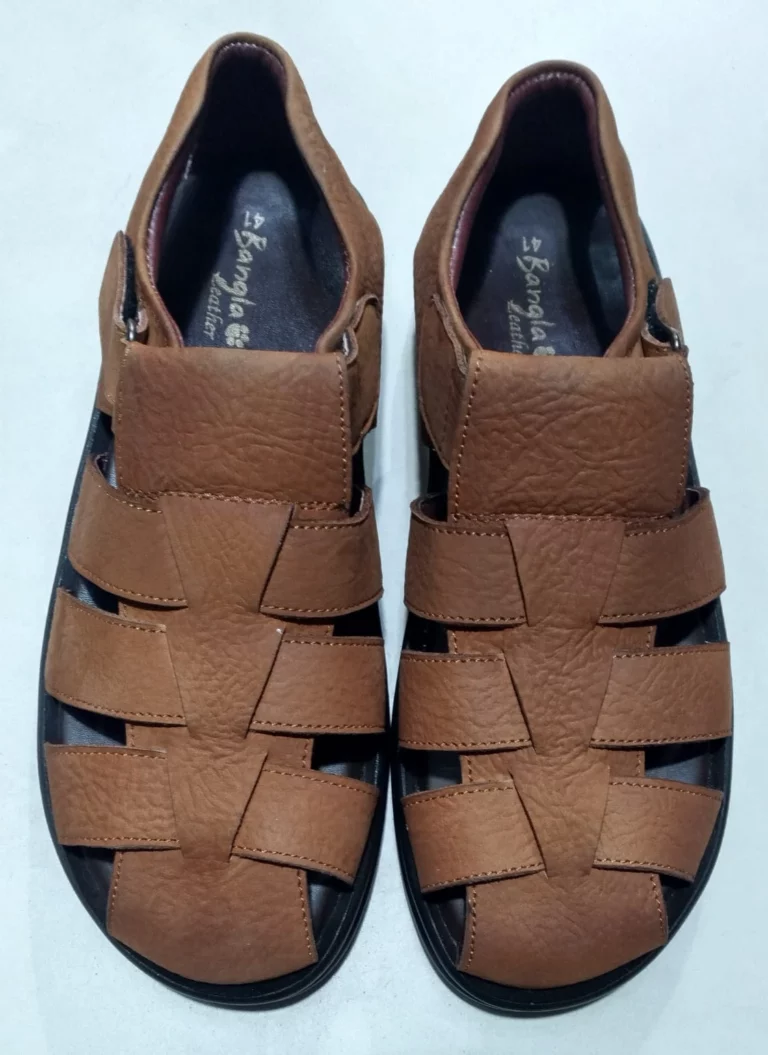 Leather sandal shoes